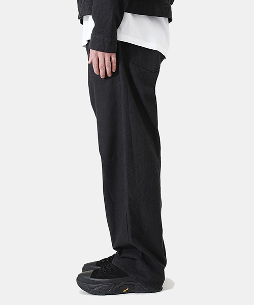 GOLD（ゴールド）の「GOLD / ゴールド：COTTON / SILK NEP TWILL 5POCKET PANTS：22A-GL42271[MUS]（デニムパンツ・メンズ・ブラック・L/S/M）」の8枚目の写真