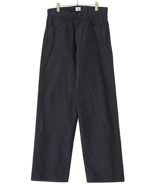 GOLD（ゴールド）の「GOLD / ゴールド：COTTON / SILK NEP TWILL 5POCKET PANTS：22A-GL42271[MUS]（デニムパンツ・メンズ・ブラック・L/S/M）」の2枚目の写真