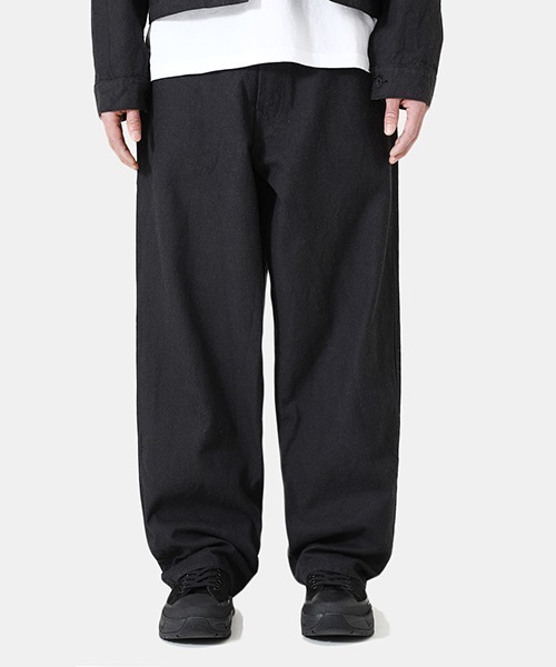 GOLD（ゴールド）の「GOLD / ゴールド：COTTON / SILK NEP TWILL 5POCKET PANTS：22A-GL42271[MUS]（デニムパンツ・メンズ・ブラック・L/S/M）」の12枚目の写真