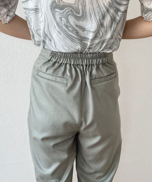 wee9s（ウィークス）の「front button double tuck pants / フロントボタンダブルタックパンツ（スラックス・レディース・ブラウン/グリーン・FREE）」の18枚目の写真