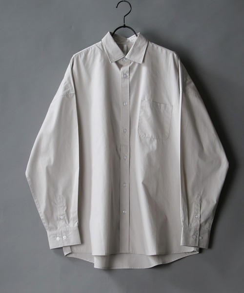 美品 ザシンゾーン オーバーサイズ ドロップショルダー シャツ◆ベージュ 美品 ザシンゾーン オーバーサイズ ドロップショルダー シャツ