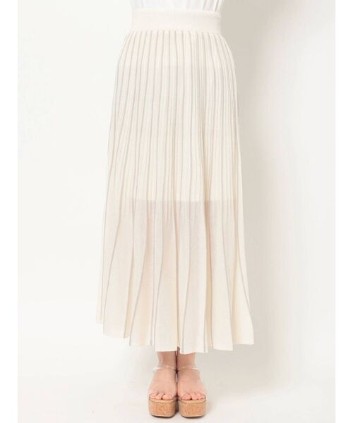 dazzlin（ダズリン）の「グリッターニットシアースカート（スカート・レディース・パープル/ブラウン/オフホワイト・FREE）」の12枚目の写真