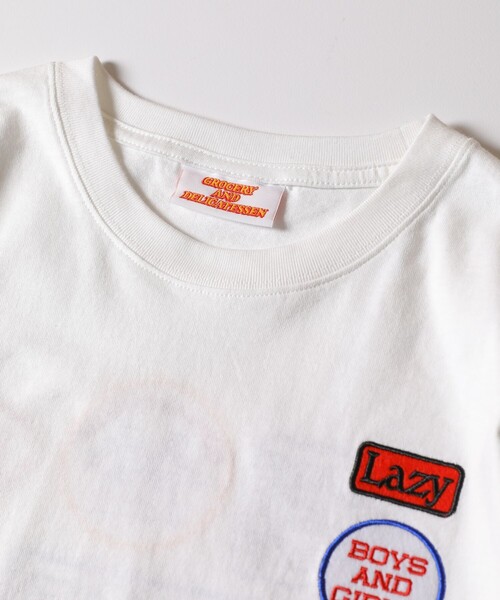 FREAK'S STORE(フリークスストア)の「WEB限定 ビッグシルエット バック刺繍 ランダムワッペンデザイン クルーネックTシャツ(Tシャツ/カットソー・メンズ・ブラック/アッシュグレー/ダークグリーン/ホワイト/ロイヤルブルー・MEDIUM/LARGE/SMALL)」の13枚目の写真