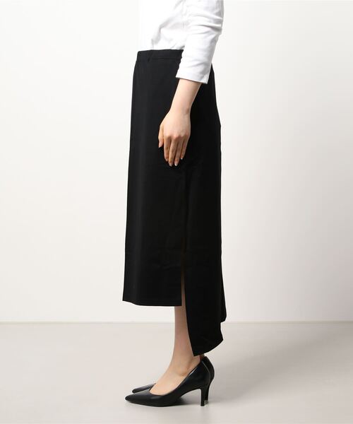 nude:masahiko maruyama（ヌードマサヒコマルヤマ）の「nude:masahiko maruyama/ヌード マサヒコマルヤ/別注カットスカート（スカート・レディース・ブラック・0/1）」の2枚目の写真