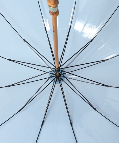 ESTNATION（エストネーション）の「TRADITIONAL WEATHER WEAR / "BAMBO CLEAR" 長傘（長傘・レディース・ライトブルー/ブラウン/オフホワイト・FREE）」の4枚目の写真