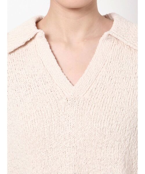 Ungrid（アングリッド）の「スラブ襟ニットベスト（ベスト・レディース・チャコールグレー/アイボリー・FREE）」の12枚目の写真