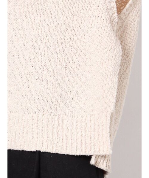 Ungrid（アングリッド）の「スラブ襟ニットベスト（ベスト・レディース・チャコールグレー/アイボリー・FREE）」の14枚目の写真