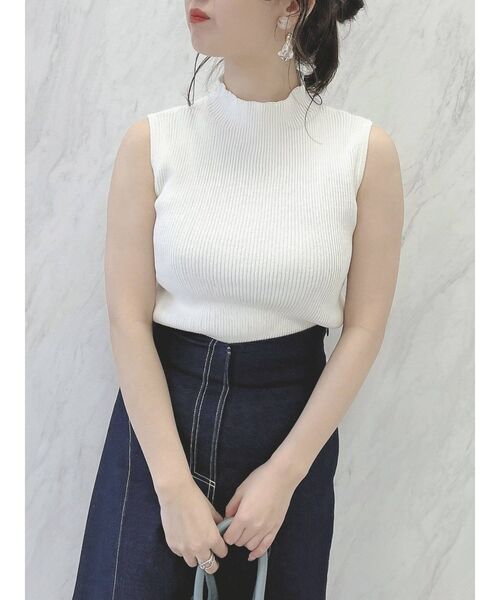 dazzlin（ダズリン）の「タイトリブノースリニット（ニット/セーター・レディース・オフホワイト/グレー/グリーン/ブルー/その他1/モカ・FREE）」の10枚目の写真