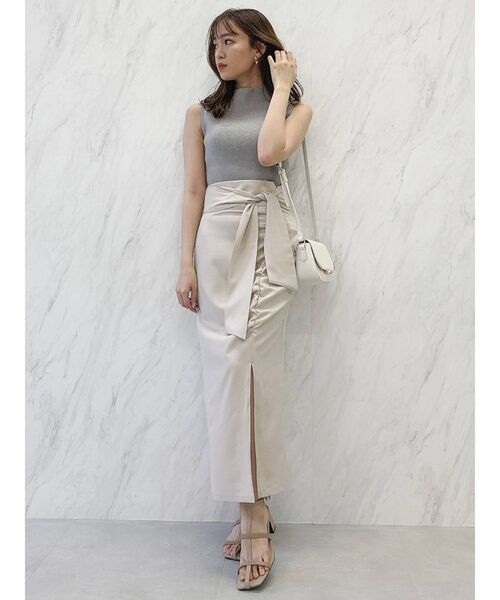 dazzlin（ダズリン）の「タイトリブノースリニット（ニット/セーター・レディース・オフホワイト/グレー/グリーン/ブルー/その他1/モカ・FREE）」の15枚目の写真