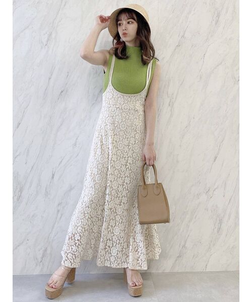 dazzlin（ダズリン）の「タイトリブノースリニット（ニット/セーター・レディース・オフホワイト/グレー/グリーン/ブルー/その他1/モカ・FREE）」の21枚目の写真