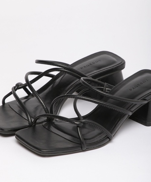 PAGEBOY（ページボーイ）の「マルチストラップサンダル（サンダル・レディース・ブラック/シルバー/グリーン・MEDIUM/LARGE）」の21枚目の写真