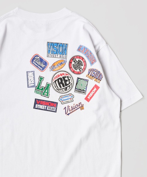 VISION STREET WEAR(ヴィジョンストリートウェア)の「【VISION STREET WEAR】刺繍 グラフィックプリントTシャツ(Tシャツ/カットソー・レディース・グレー系2/ライトグリーン系2/マスタード/ホワイト系2/ブルー/ライトグリーン系1/ホワイト系3/パープル系2/グレー系3/パープル系1/ホワイト系1/グレー系1/グレー系4/ライトグリーン系3/イエロー系1/ホワイト系4・LARGE/MEDIUM/X-LARGE)」の4枚目の写真