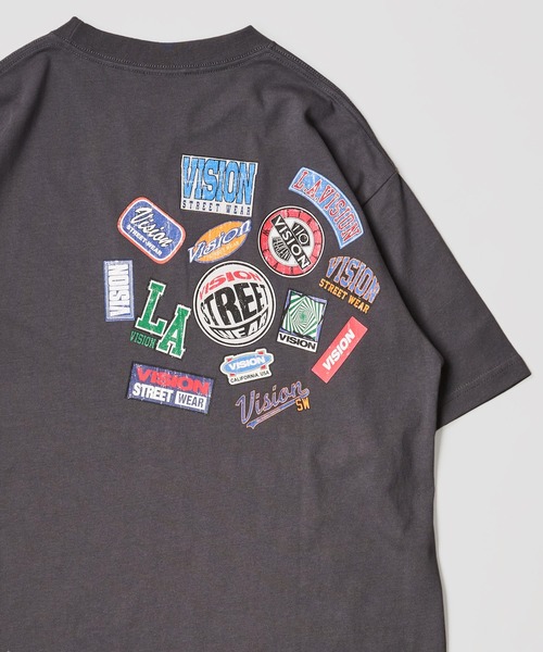 VISION STREET WEAR(ヴィジョンストリートウェア)の「【VISION STREET WEAR】刺繍 グラフィックプリントTシャツ(Tシャツ/カットソー・レディース・グレー系2/ライトグリーン系2/マスタード/ホワイト系2/ブルー/ライトグリーン系1/ホワイト系3/パープル系2/グレー系3/パープル系1/ホワイト系1/グレー系1/グレー系4/ライトグリーン系3/イエロー系1/ホワイト系4・LARGE/MEDIUM/X-LARGE)」の8枚目の写真