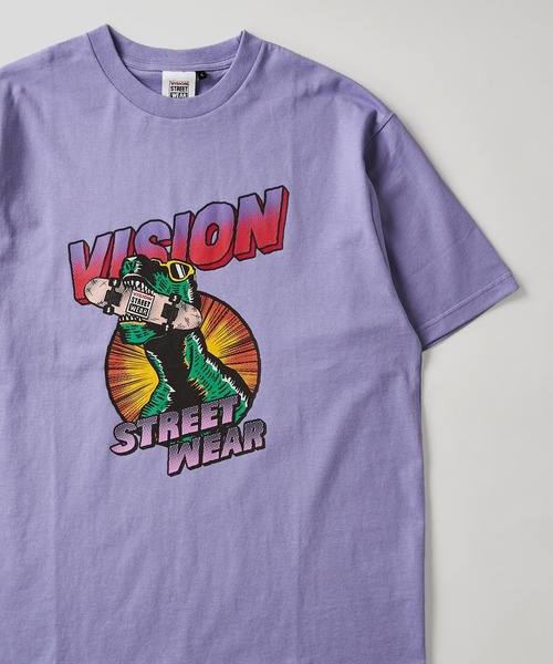 VISION STREET WEAR(ヴィジョンストリートウェア)の「【VISION STREET WEAR】刺繍 グラフィックプリントTシャツ(Tシャツ/カットソー・レディース・グレー系2/ライトグリーン系2/マスタード/ホワイト系2/ブルー/ライトグリーン系1/ホワイト系3/パープル系2/グレー系3/パープル系1/ホワイト系1/グレー系1/グレー系4/ライトグリーン系3/イエロー系1/ホワイト系4・LARGE/MEDIUM/X-LARGE)」の13枚目の写真