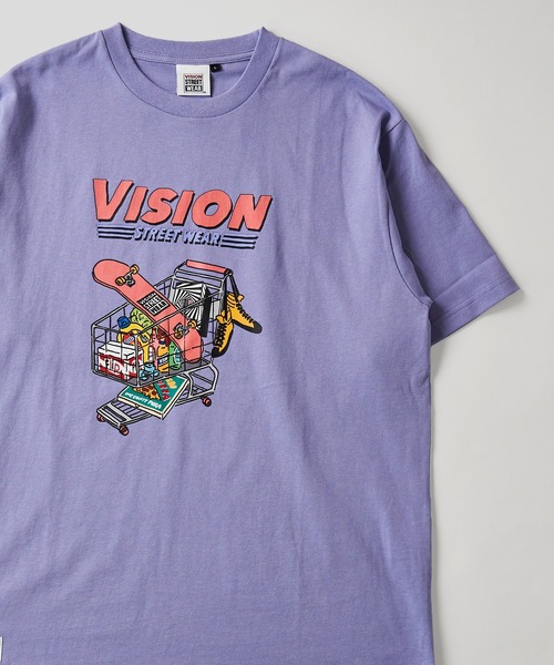 VISION STREET WEAR(ヴィジョンストリートウェア)の「【VISION STREET WEAR】刺繍 グラフィックプリントTシャツ(Tシャツ/カットソー・レディース・グレー系2/ライトグリーン系2/マスタード/ホワイト系2/ブルー/ライトグリーン系1/ホワイト系3/パープル系2/グレー系3/パープル系1/ホワイト系1/グレー系1/グレー系4/ライトグリーン系3/イエロー系1/ホワイト系4・LARGE/MEDIUM/X-LARGE)」の14枚目の写真