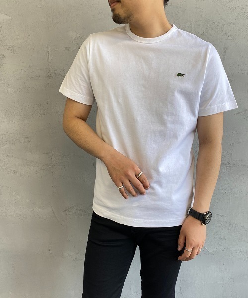 [LACOSTE/ラコステ]ワンポイントロゴベーシッククルーネックTシャツ