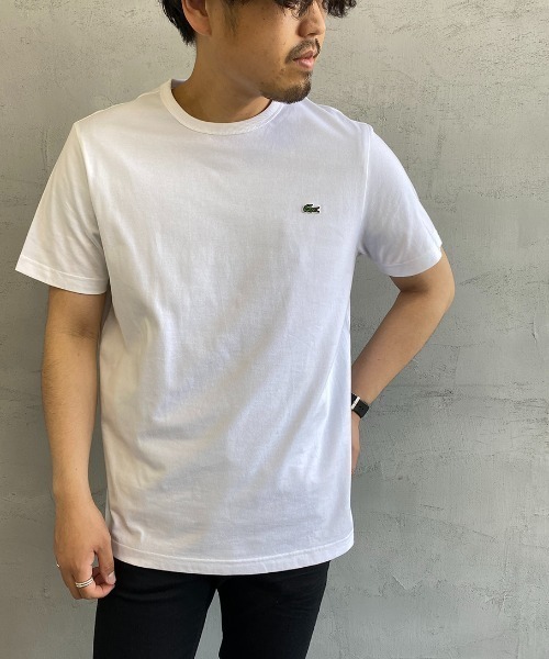 [LACOSTE/ラコステ]ワンポイントロゴベーシッククルーネックTシャツ