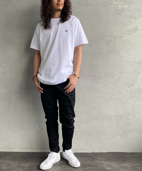 LACOSTE/ラコステ] ワンポイントロゴ ベーシッククルーネックT