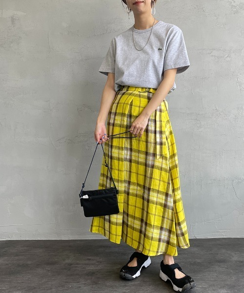 LACOSTE（ラコステ）の「[LACOSTE/ラコステ] ワンポイントロゴ ベーシッククルーネックTシャツ（Tシャツ/カットソー・レディース・ブラック/ネイビー/グレー/ホワイト・1/2/4/3/5/6）」の9枚目の写真