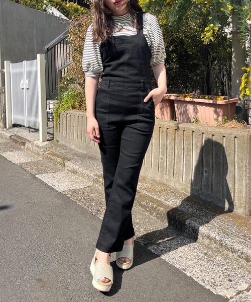 OLIVE des OLIVE(オリーブデオリーブ)の「ヘルシーデコルテ半袖トップス(Tシャツ/カットソー・レディース・オフホワイト/ブラック/アイボリー・FREE)」の19枚目の写真