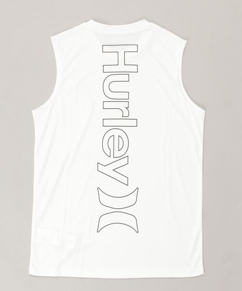 Hurley （ハーレー）の「【ムラサキスポーツ別注】Hurley/ハーレー 水陸両用 UVカット バックプリントタンクトップ/ラッシュガード MRG2200010（ラッシュガード・メンズ・ホワイト/ブラック・S/M/L）」の15枚目の写真