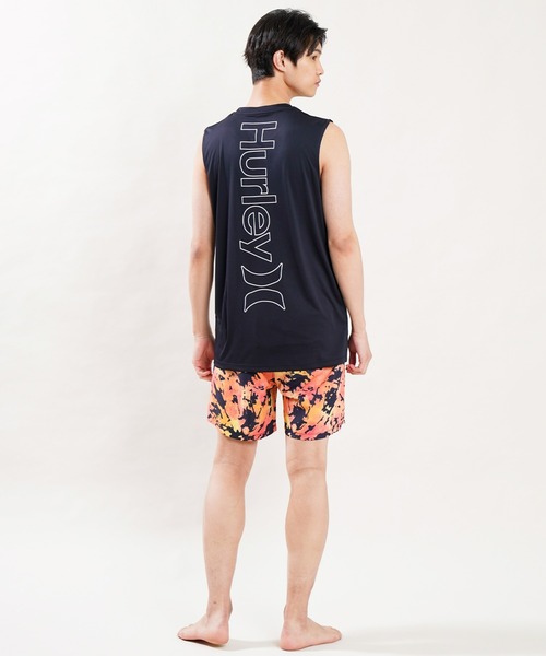 Hurley （ハーレー）の「【ムラサキスポーツ別注】Hurley/ハーレー 水陸両用 UVカット バックプリントタンクトップ/ラッシュガード MRG2200010（ラッシュガード・メンズ・ホワイト/ブラック・S/M/L）」の13枚目の写真
