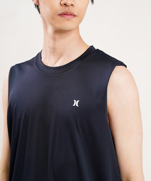 Hurley （ハーレー）の「【ムラサキスポーツ別注】Hurley/ハーレー 水陸両用 UVカット バックプリントタンクトップ/ラッシュガード MRG2200010（ラッシュガード・メンズ・ホワイト/ブラック・S/M/L）」の11枚目の写真