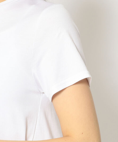 ADDICT NOIR(アディクトノアー)の「ADDICT NOIR/アディクト ノアー/Back Tulle Tops(Tシャツ/カットソー・レディース・ブラック/ホワイト・FREE)」の8枚目の写真