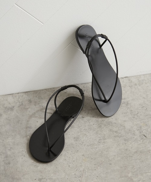 OUVRAGE CLASSE(ウヴラージュクラス)の「【LAOCOONTE/ラオコンテ】SANDRAトングサンダル(サンダル・レディース・ブラック・MEDIUM/SMALL)」の1枚目の写真