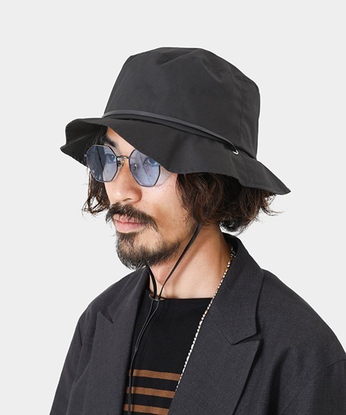 KIJIMA TAKAYUKI（キジマ　タカユキ）の「PORT BY ARK / ポートバイアーク：KIJIMA TAKAYUKI for PORT BY ARK Safari Hat：PO11-C001[COR]（ハット・メンズ・ブラック・FREE）」の9枚目の写真