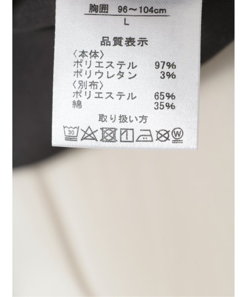 TAKA-Q（タカキュー）の「【ストレッチ】タカキュー 梨地ポンチ フェイクレイヤード クルー半袖Tシャツ（Tシャツ/カットソー・メンズ・ベージュ/ブラック/キャメル・MEDIUM/LARGE/X-LARGE）」の22枚目の写真