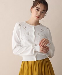 OPAQUE.CLIP | フラワーエンブロイダリーカーディガン(カーディガン/ボレロ)