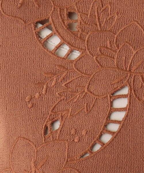 OPAQUE.CLIP(オペークドットクリップ)の「◆フラワーエンブロイダリーカーディガン(カーディガン/ボレロ・レディース・ホワイト系/ブラック/サンドベージュ・38)」の12枚目の写真