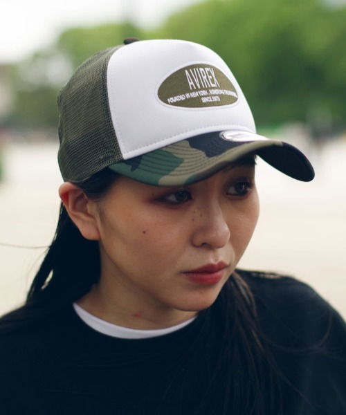 AVIREX(アヴィレックス)の「【NEW ERA × AVIREX】ワッペン メッシュ キャップ / WAPPEN MESH CAP / アヴィレックス / AVIREX(キャップ・レディース・ブラック/ベージュ/カモフラージュ/ブラック系その他・FREE)」の5枚目の写真