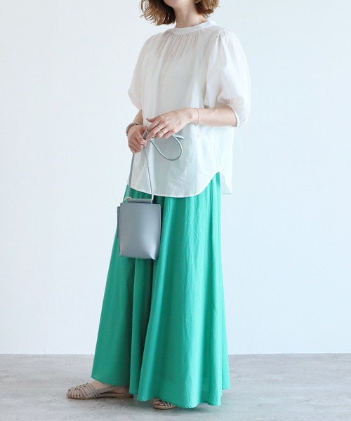 reca（レカ）の「前後2way五分袖ギャザーブラウス（シャツ/ブラウス・レディース・オフホワイト/ブラック/ピンク・MEDIUM/LARGE）」の20枚目の写真