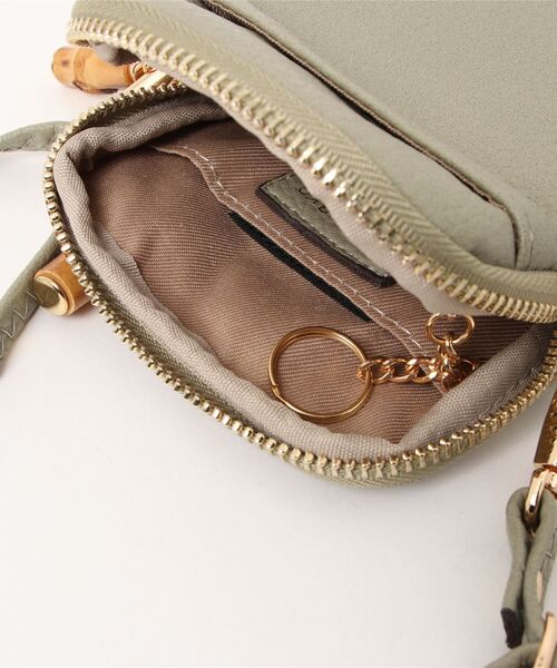 Pal collection（パルコレクション）の「バンブースマホポーチ（ショルダーバッグ・レディース・グレー/グリーン/アイボリー/ラベンダー・FREE）」の19枚目の写真