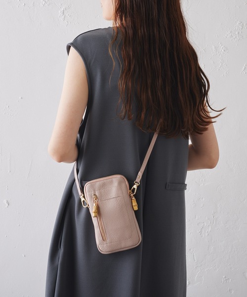 Pal collection（パルコレクション）の「バンブースマホポーチ（ショルダーバッグ・レディース・グレー/グリーン/アイボリー/ラベンダー・FREE）」の16枚目の写真