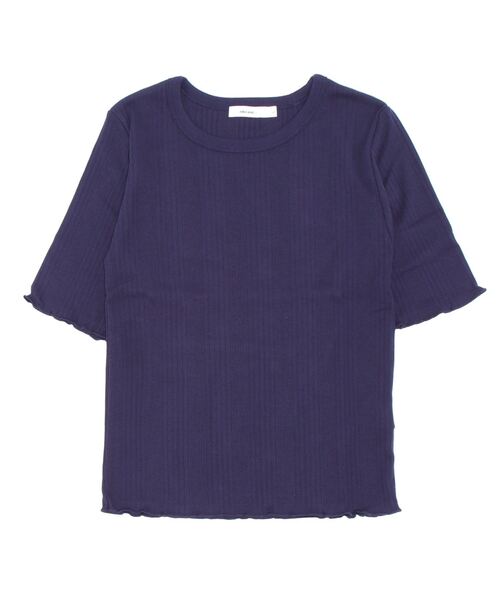 niko and...(ニコアンド)の「レトロボーダー5分袖プルオーバー(Tシャツ/カットソー・レディース・ライトブルー/ピンク/ライトグリーン/アイボリー/オレンジ/ナチュラル/ネイビー/グリーン/ブルー・MEDIUM/LARGE)」の7枚目の写真