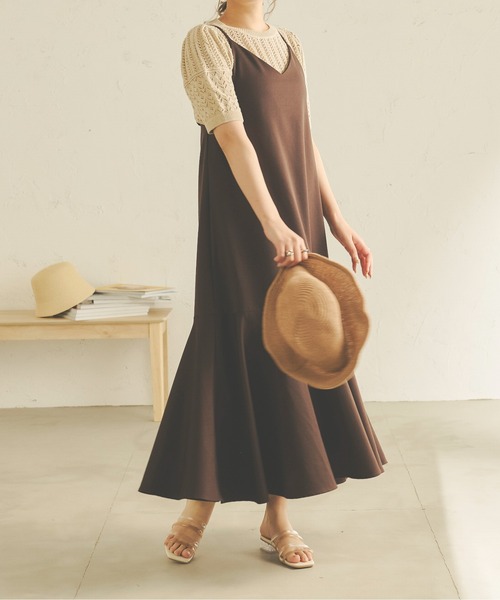 Ambre Neige（アンブルネージュ）の「透かし編みサマーニット／【WEB