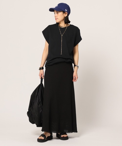 PRE_(プレ)の「《追加》【PRE_/プレ】ショートスリーブカットソー(Tシャツ/カットソー・レディース・ブラック/ホワイト/ベージュ/ネイビー・38/36)」の22枚目の写真