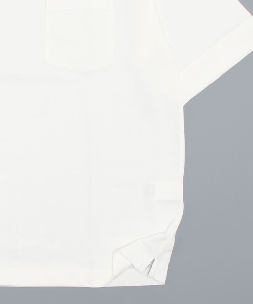 Grand PARK（グランドパーク）の「ドライタッチ裾ロゴプリントＴシャツ（Tシャツ/カットソー・メンズ・ホワイト/ベージュ/ライトグリーン/チャコールグレー・LARGE/MEDIUM）」の6枚目の写真