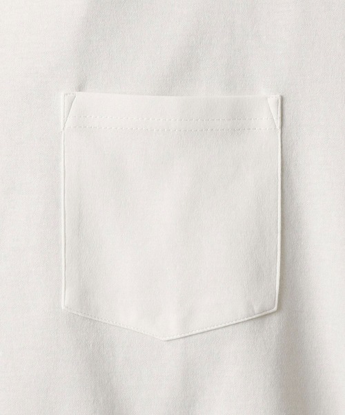 Grand PARK（グランドパーク）の「ドライタッチ裾ロゴプリントＴシャツ（Tシャツ/カットソー・メンズ・ホワイト/ベージュ/ライトグリーン/チャコールグレー・LARGE/MEDIUM）」の9枚目の写真