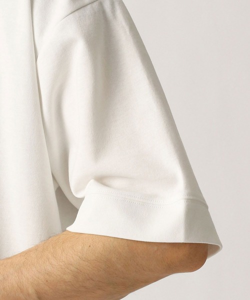 Grand PARK（グランドパーク）の「ドライタッチ裾ロゴプリントＴシャツ（Tシャツ/カットソー・メンズ・ホワイト/ベージュ/ライトグリーン/チャコールグレー・LARGE/MEDIUM）」の8枚目の写真