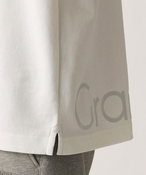 Grand PARK（グランドパーク）の「ドライタッチ裾ロゴプリントＴシャツ（Tシャツ/カットソー・メンズ・ホワイト/ベージュ/ライトグリーン/チャコールグレー・LARGE/MEDIUM）」の21枚目の写真