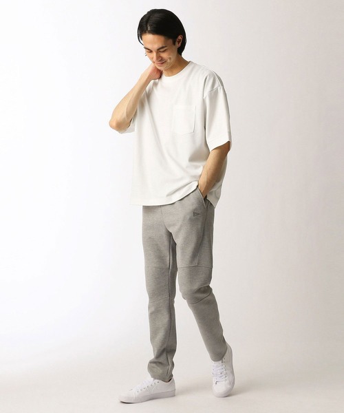 Grand PARK（グランドパーク）の「ドライタッチ裾ロゴプリントＴシャツ（Tシャツ/カットソー・メンズ・ホワイト/ベージュ/ライトグリーン/チャコールグレー・LARGE/MEDIUM）」の16枚目の写真