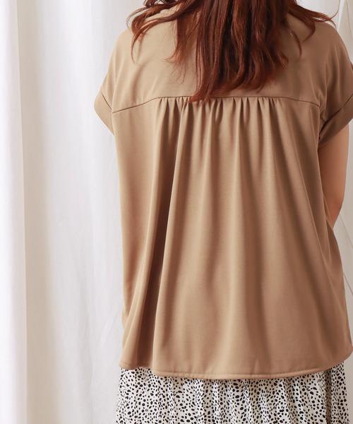 libelle more（リベル モア）の「汗染み防止/抗菌防臭 ウエストタックカットTシャツ（Tシャツ/カットソー・レディース・ブラック/オフホワイト/イエロー/モカ・M）」の17枚目の写真