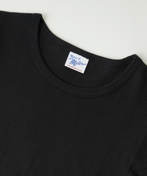 MILLER（ミラー）の「【GISELe 3月号掲載】[MILLER/ミラー] 別注 クルーネックリブTシャツ（Tシャツ/カットソー・レディース・オフホワイト/ブラック/ブラウン/ブルー/アイボリー/ネイビー・F）」の17枚目の写真