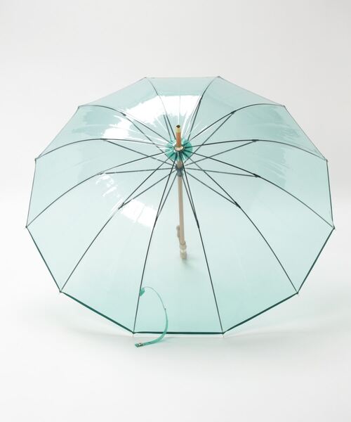 Traditional Weatherwear(トラディショナルウェザーウェア)の「CLEAR UMBRELLA BAMBOO(長傘・レディース・イエロー/グリーン・F)」の7枚目の写真