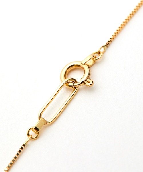 ROPE  ベネチアンチェーンショートネックレス　K10 ROPE'（ロペ）の「【R（ロペ アール）】 K10 ベネチアンチェーン