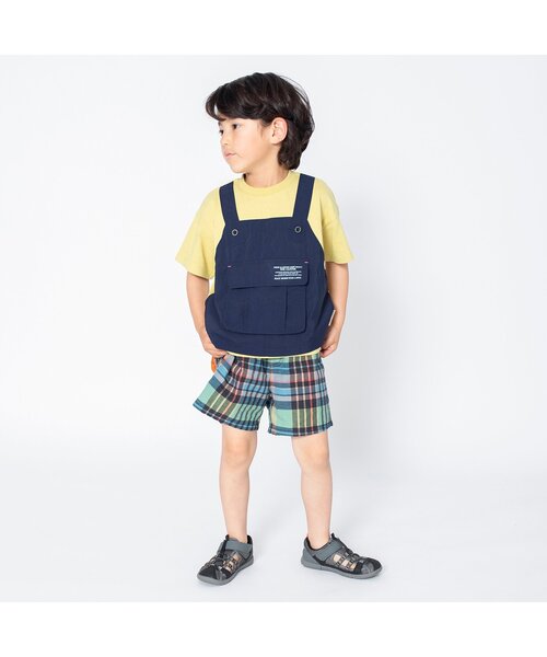 BREEZE(ブリーズ)の「アウトドアチェックパンツ(その他パンツ・キッズ・レインボー/オフホワイト・90/110/140/130/80/100/120)」の5枚目の写真